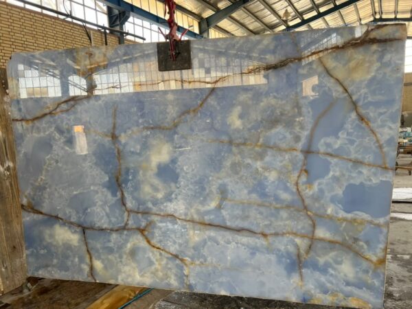 سنگ نما ساختمان اونیکس آبی رنگ شده (Blue Onyx Painted) - تصویر 3