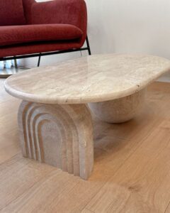 جلو مبلی سنگی تراورتن کد 1208 - تصویر 3