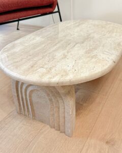 جلو مبلی سنگی تراورتن کد 1208 - تصویر 4