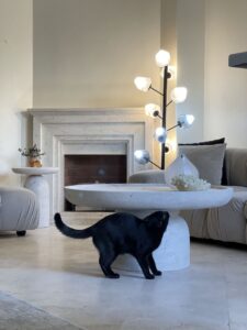 جلو مبلی سنگی تراورتن - تصویر 3