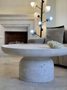 جلو مبلی سنگی تراورتن - تصویر 6