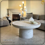 جلو مبلی سنگی تراورتن