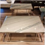 میز جلو مبلی استیل و سنگ - تصویر 2