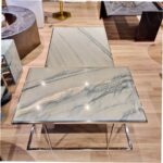 میز جلو مبلی استیل و سنگ - تصویر 8