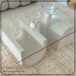 میز جلو مبلی سنگی تراورتن کد96