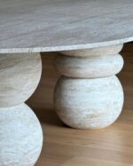 آنا میز ناهار خوری تراورتن 6 نفره - تصویر 3