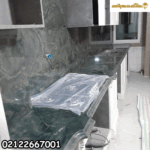 سنگ کابینت آشپزخانه گرانیت با ابزار کلاسیک